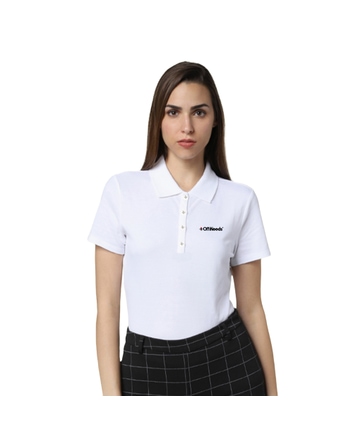 VeroModa Jacquard Polo-White